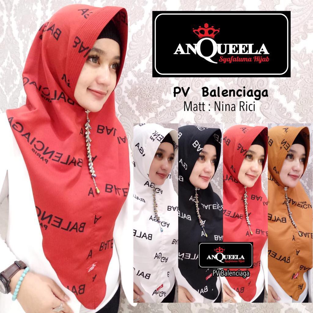 PV BALENCIAGA ANQUEELA ORI/HOODIE/JILBAB INSTAN/HIJAB INSTAN