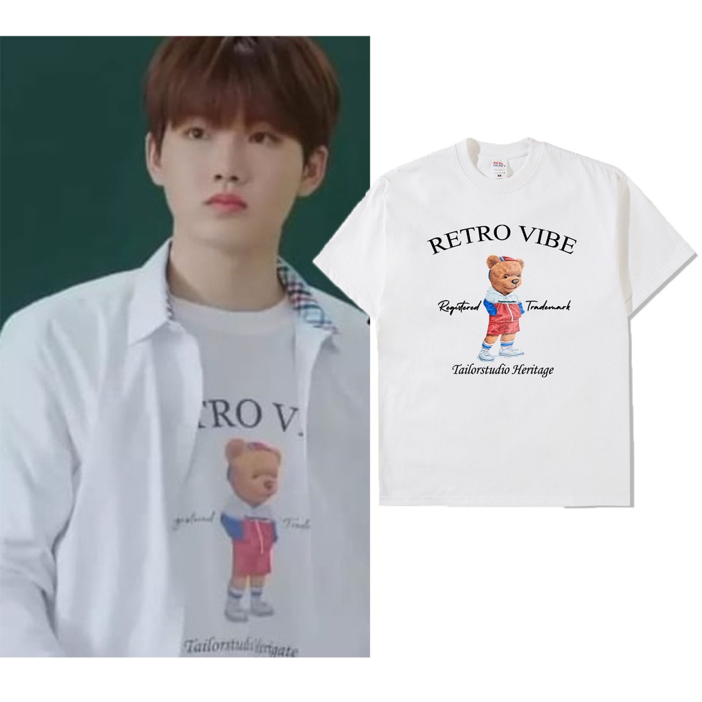 Kaos tresure Kim junkyu beruang retro