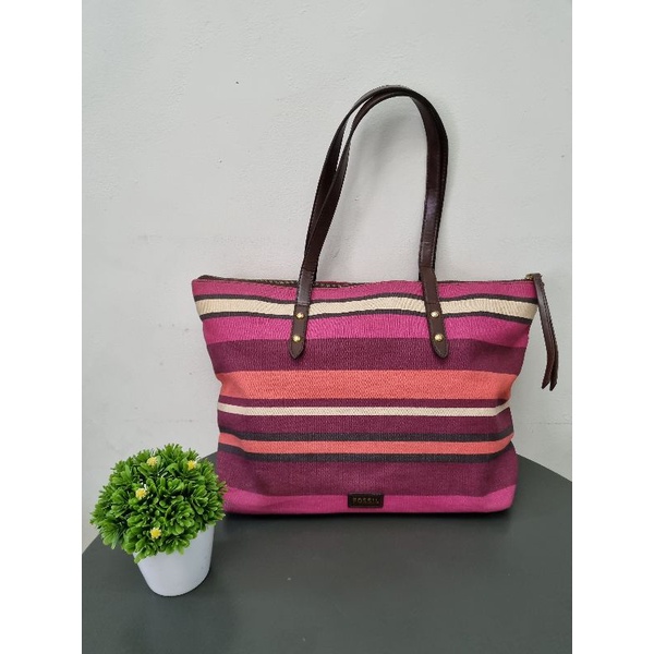 preloved Fossil tote bag