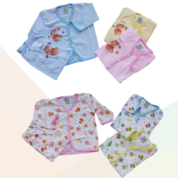 Setelan Panjang Bayi Newborn Murah Berqualitas | Piyama Baju Tidur