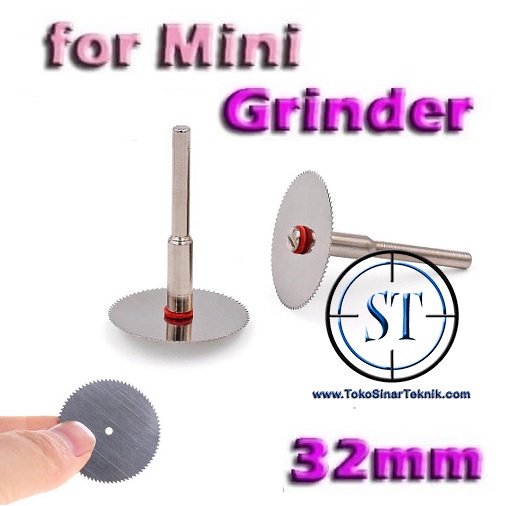 Mata Gergaji Potong Mini 32mm untuk Potong kayu Bor Mini Gerinda Grinder Circular Saw Blade Disc Cuting Disc Drill