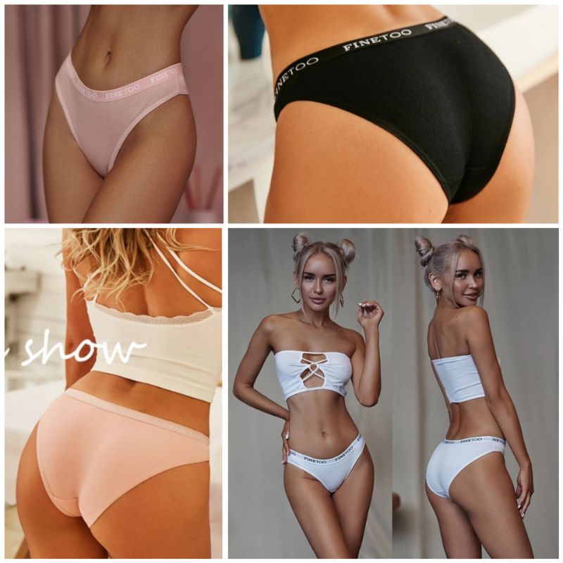 FINETOO FT18 Sexy Celana Dalam Wanita Sport Brief Women Cotton Panty Soft