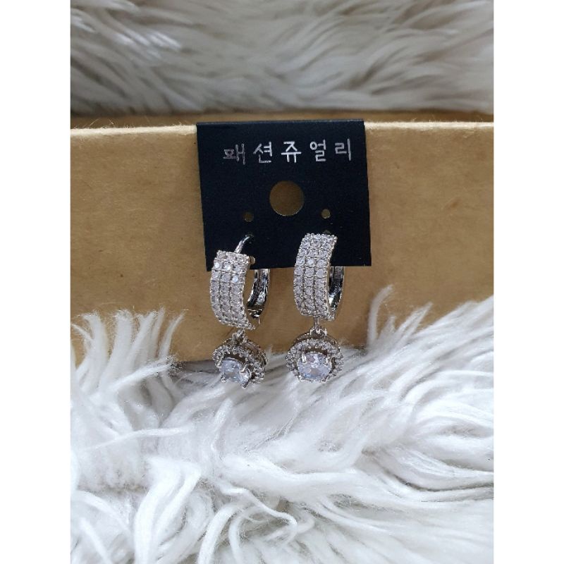 Anting Silver925 Perak Mata Kilau anting silver Anti Karat anti alergi premium Quality S04