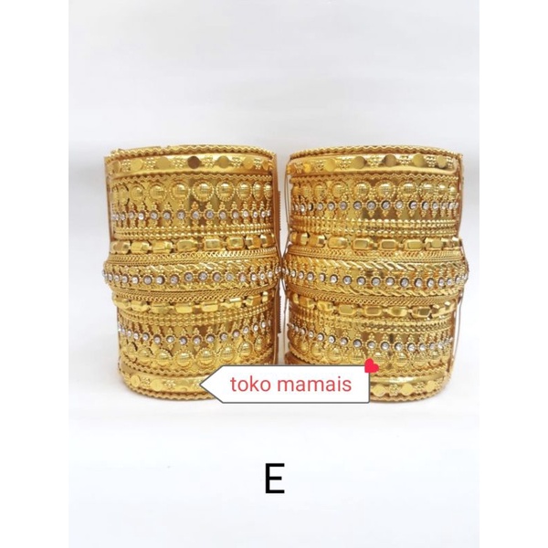 gelang penganten spasang motif panjang.