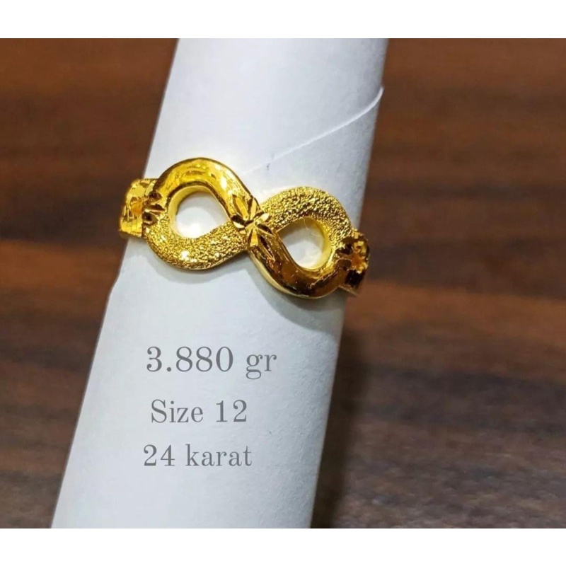 cincin infinity emas asli kadar 99/24k