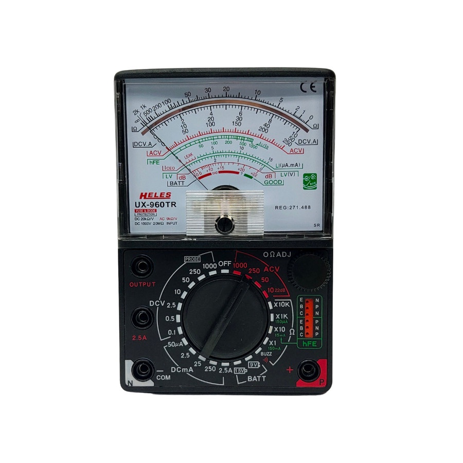 Multitester Heles YX960TR Tester Transistor hFE Avometer Analog YX 960 TR