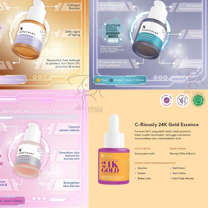 SOMETHINC Serum Series Niacinamide Sabi Barrier Dark Spot de Revive AHA BHA Hylapore Holygrail Bakuc