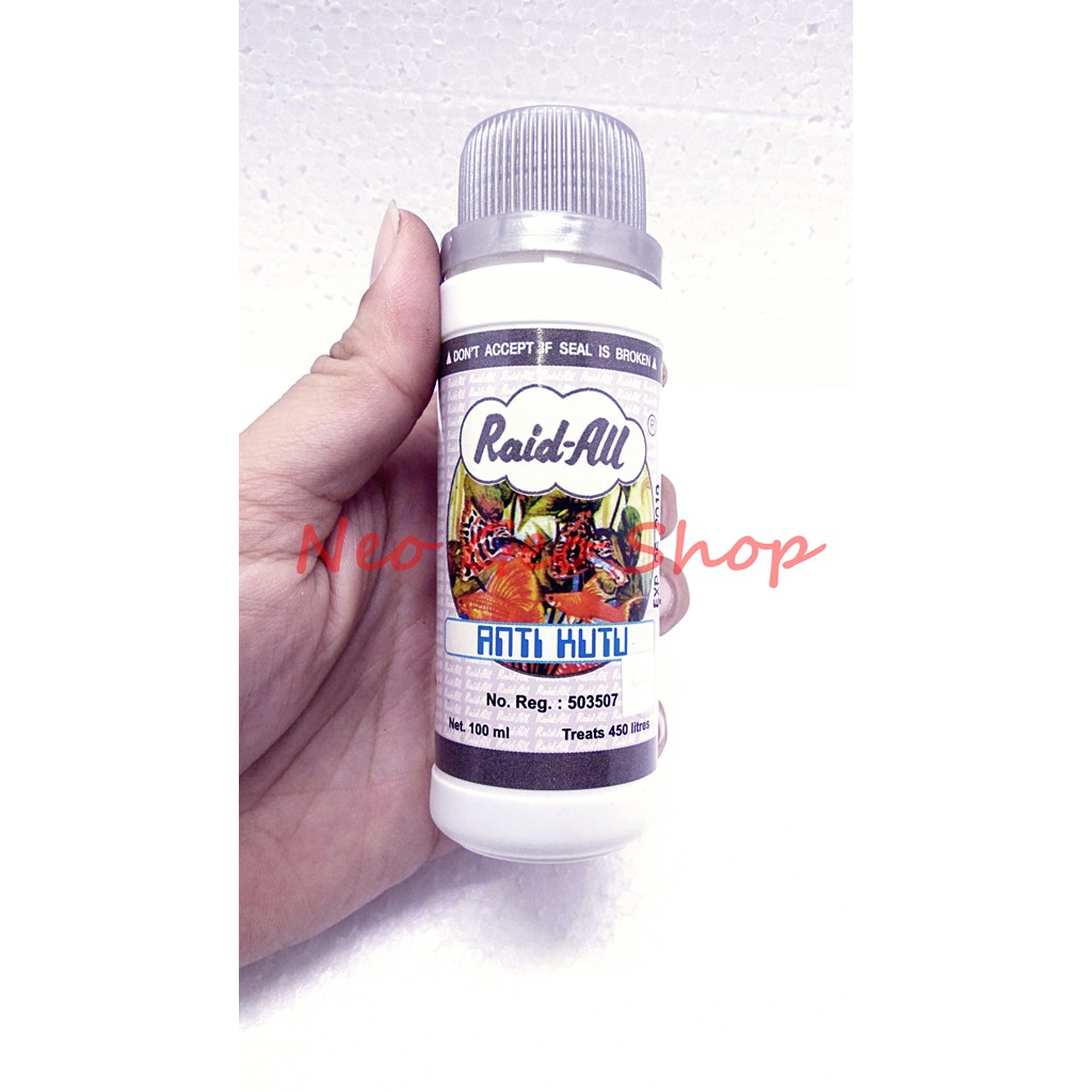 obat anti kutu ikan raid all aquarium aquascape