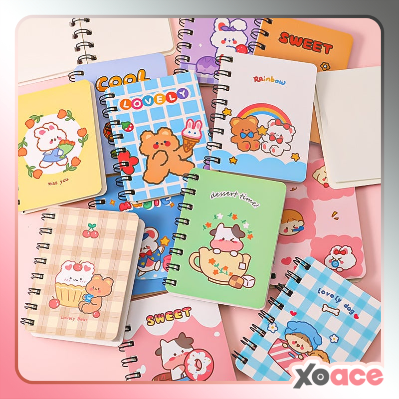 

Buku Memo Kecil Spiral Notebook Mini Buku Catatan Kecil Karakter Kartun Lucu DCA0533