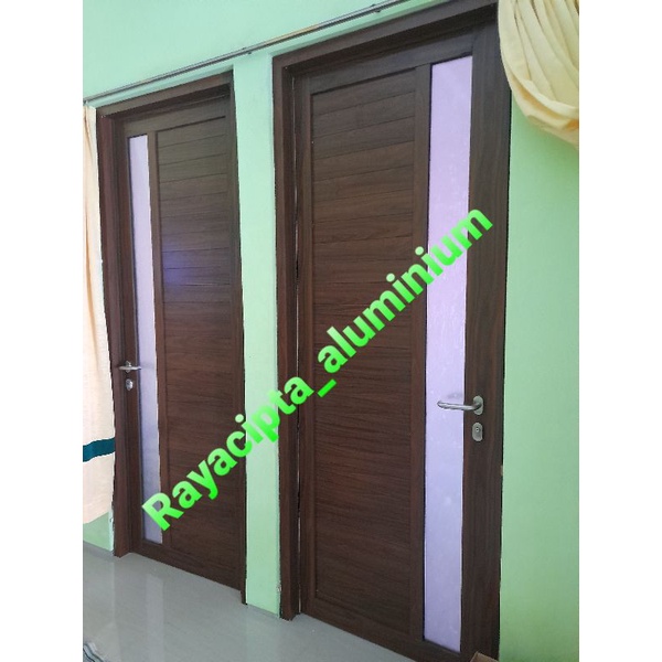 Pintu aluminium serat kayu