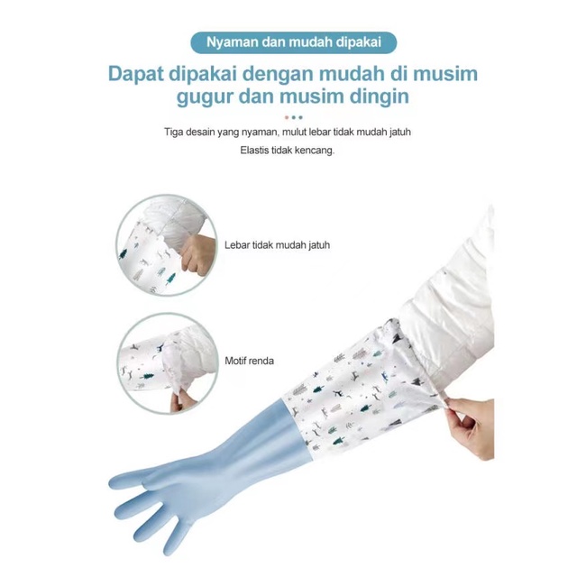 Sarung Tangan Anti Air / Sarunga Tangan PVC / Sarung Tangan Cuci Piring