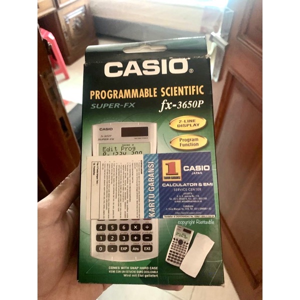 

Kalkulator/Calculator Casio Programmable Scientific fx-3650P SUPER FX ORIGINAL