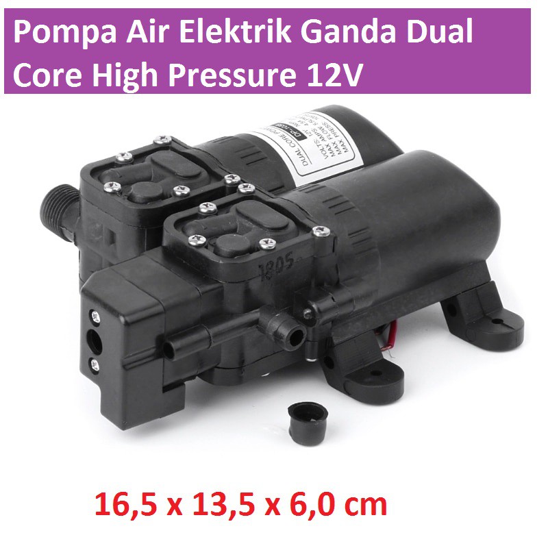 Pompa Air Elektrik Ganda Dual Core High Pressure 12V - FL-3208 / Pompa Air / Pompa Elektrik