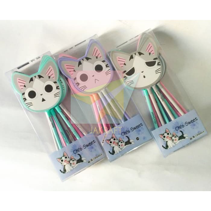 

Bolpen Pulpen Ballpoint Gel Lucu Unik Fancy Korea Kipas Kucing