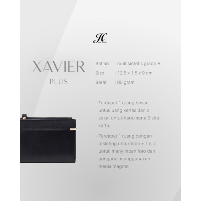 Xavier Wallet Jimshoney Original Dompet wanita lipat zavier kulit realpic bis cod official