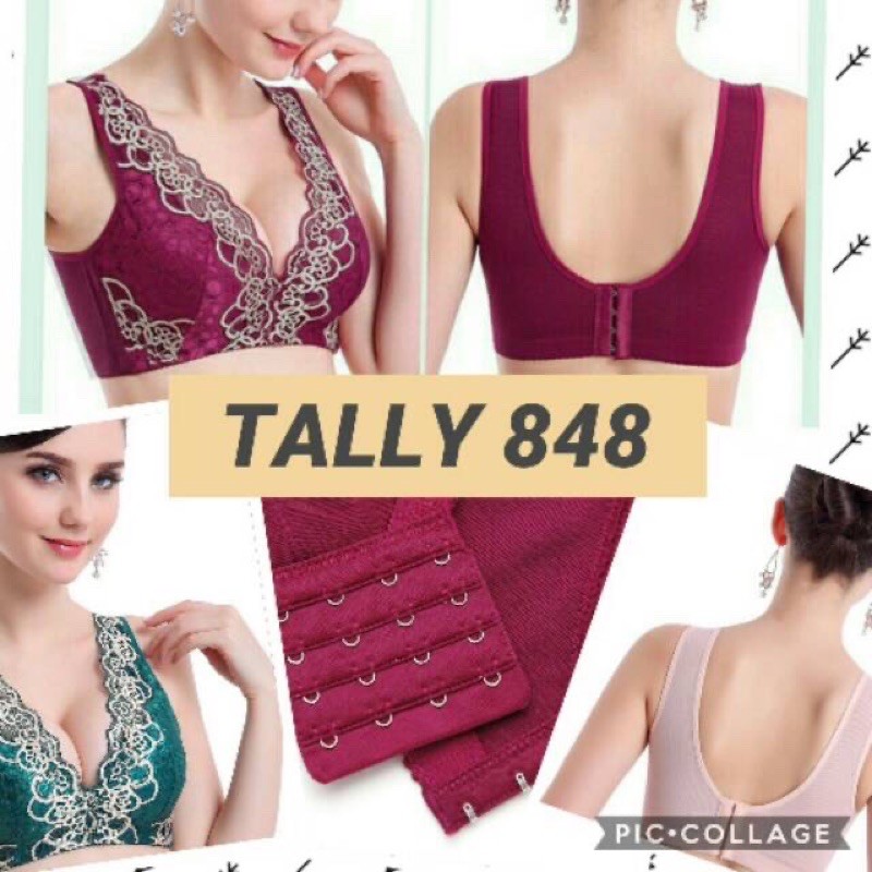 TALLY BRA BH 848 I TANPA KAWAT I SIZE 36 - 40 I CUP C | DESAIN MEWAH PENUTUP LEMAK