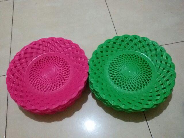 Piring Plastik Rotan Anyaman(tanyakan Stok Sblm Membayar)