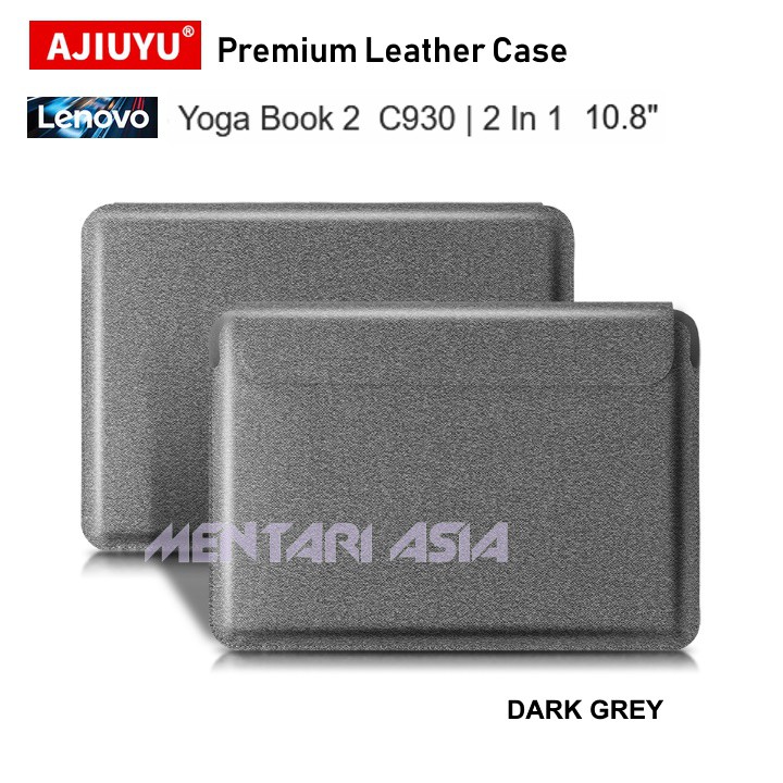 Leather Case for Lenovo YOGA BOOK 2 C930 10.8" - AJIUYU Magnetic Sleeve Case