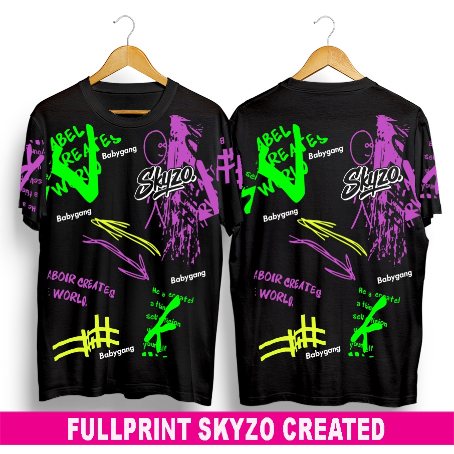 KAOS DISTRO BABY GANG TERBARU (COWOK/CEWEK)/KAOS DISTRO SKYZO MURAH /KAOS LENGAN PENDEK BABY GANG TE
