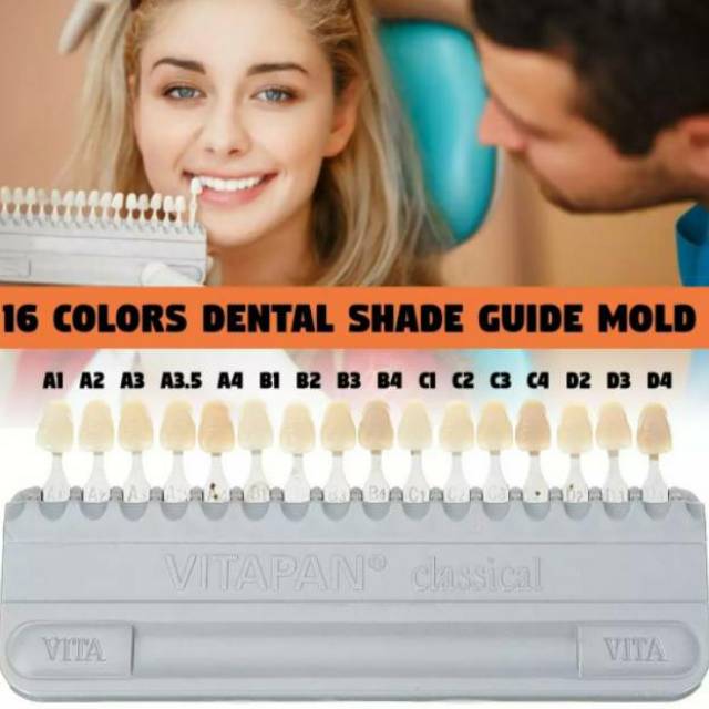 Jual Shade Guide Vita Vitapan 16 Warna Gigi Penunjuk Warna Gigi Dental