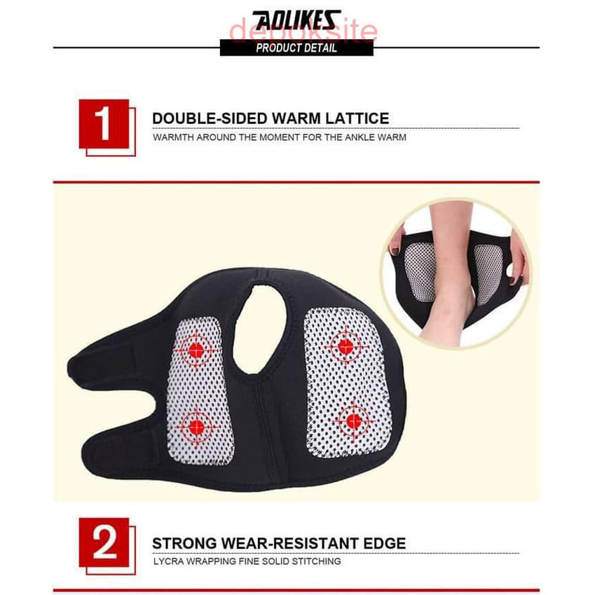 AOLIKES 1 PAIR 1050 Ankle Support Self heating Tourmaline Brace Foot Terapi Penghangat Kaki