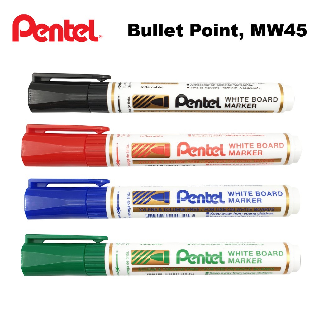 

SPIDOL MARKER MERK PENTEL / PENTEL MW45 WHITEBOARD MARKER / SPIDOL PAPAN TULIS