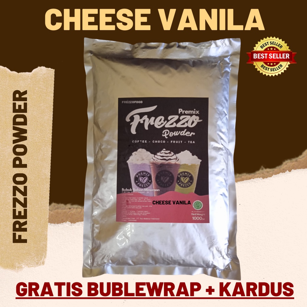 1 KG FREZZO POWDER RASA CHEESE VANILA | BUBUK MINUMAN RASA | POWDER DRINK | BOBA BROWN SUGAR | MINUMAN KEKINIAN | SERBUK MINUMAN INSTAN | BOBA DRINK | BUBBLE DRINK