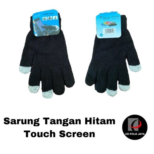 sarung tangan touch screen POLOS OJOL GOJEK GRAB / Sarung Tangan Rajut