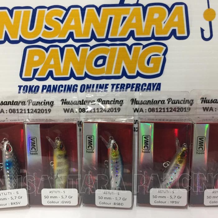 SALE   lure minnow Astuti S relix nusantara 50mm 5,7gr type sinking minnow