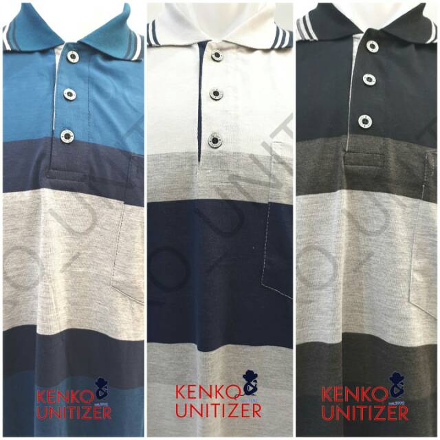 Unitizer Z42 Xxl Size Kaos Polo Pria Dewasa Saku Wangki Kerah Lengan Pendek Kantong Kaos Pria