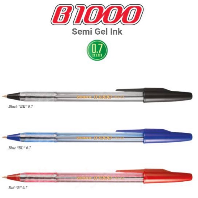 

Zebra Pen B1000 / Pulpen Gel 0.7mm