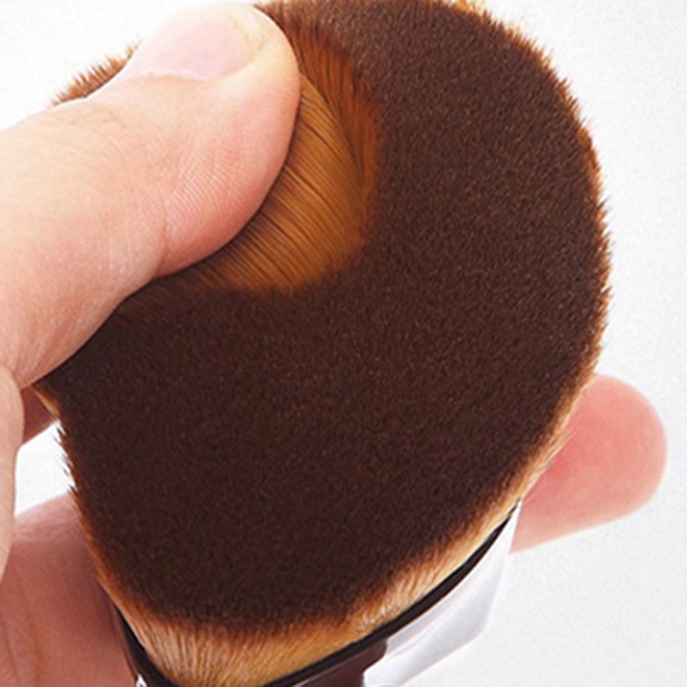 Brush Makeup Portable Bentuk Hexagon Untuk Blush On / Bedak / Foundation