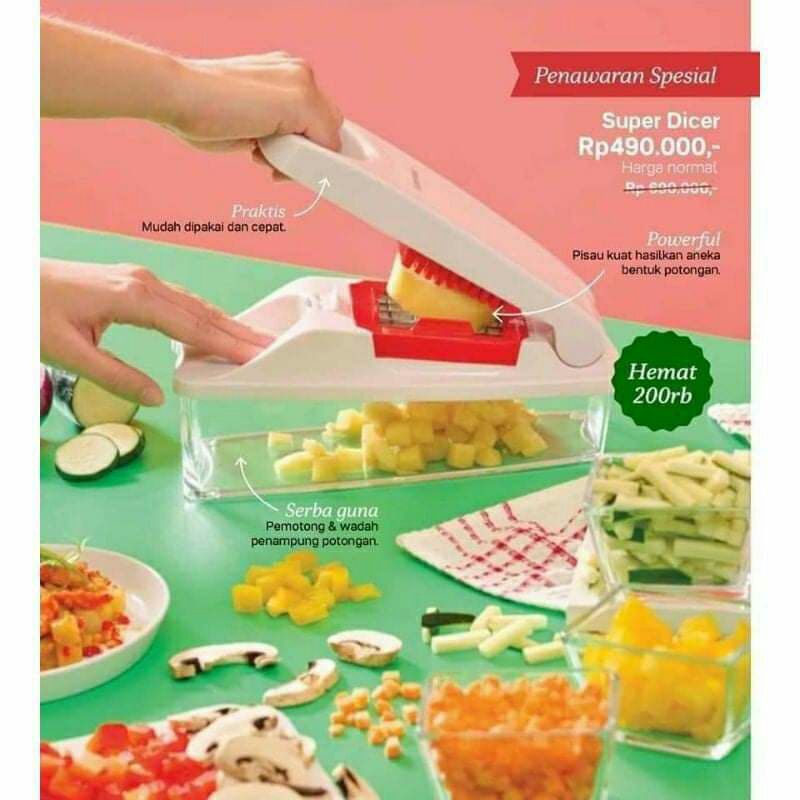 Super dicer pemotong sayuran alat pemotong sayur Super Dicer