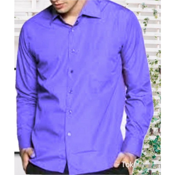 kemeja formal pria ungu muda (Lavender)