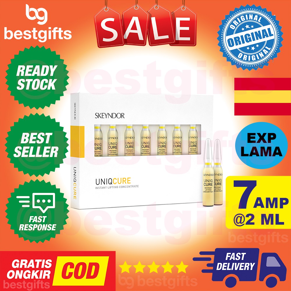 SKEYNDOR UNIQCURE INSTANT LIFTING CONCENTRATE INSTAN FACELIFT PENGENCANGAN WAJAH 2 ML - 7 AMPOULE