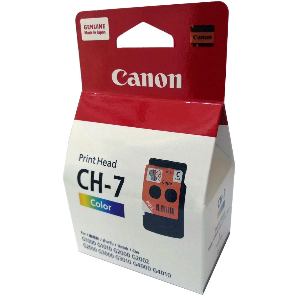 Catridge Printhead Canon CH-7 BH-7 G1010 G2010 G3010 G4010 Black Color Promo Murah