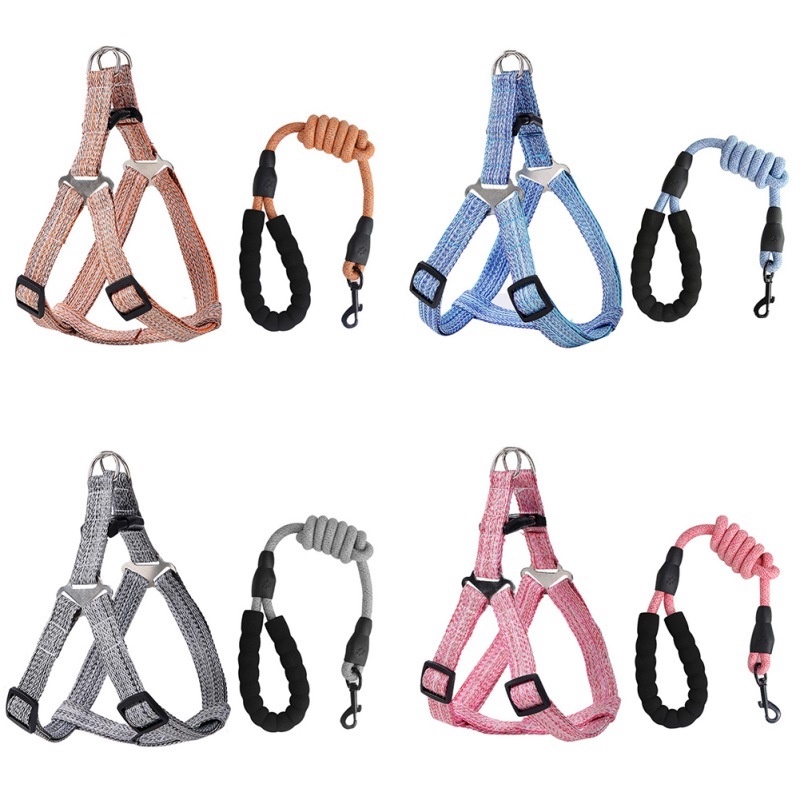 ★〓Yufeipet Baju Anjing Peliharaan〓★Tali Traksi Harness Dada Kerah Ukuran 120cm Untuk Anjing Peliharaan