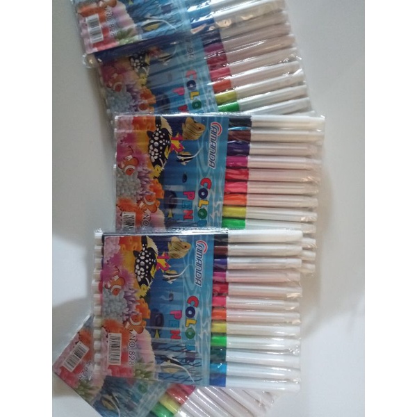 AMANDA SPIDOL WARNA COLOUR PEN 12 WARNA Pen Spidol warna murah untuk menggambar Alat tulis kantor