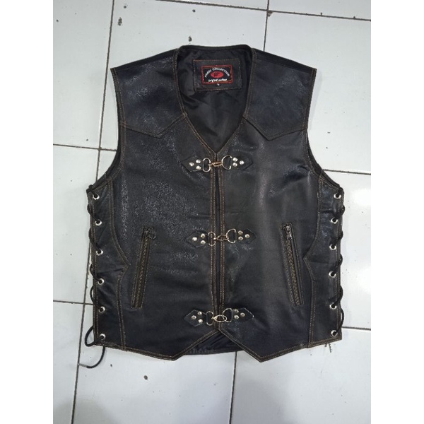 vest biker / rompi biker / rompi kulit