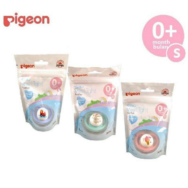 Empeng Pigeon Mini Light Pacifier 0m+ dan 12m+