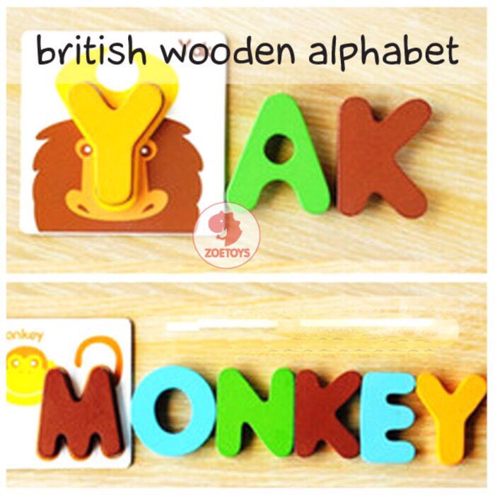 Zoetoys British Wooden Toy Alphabet | Mainan Anak | Mainan edukasi | Cari Kado