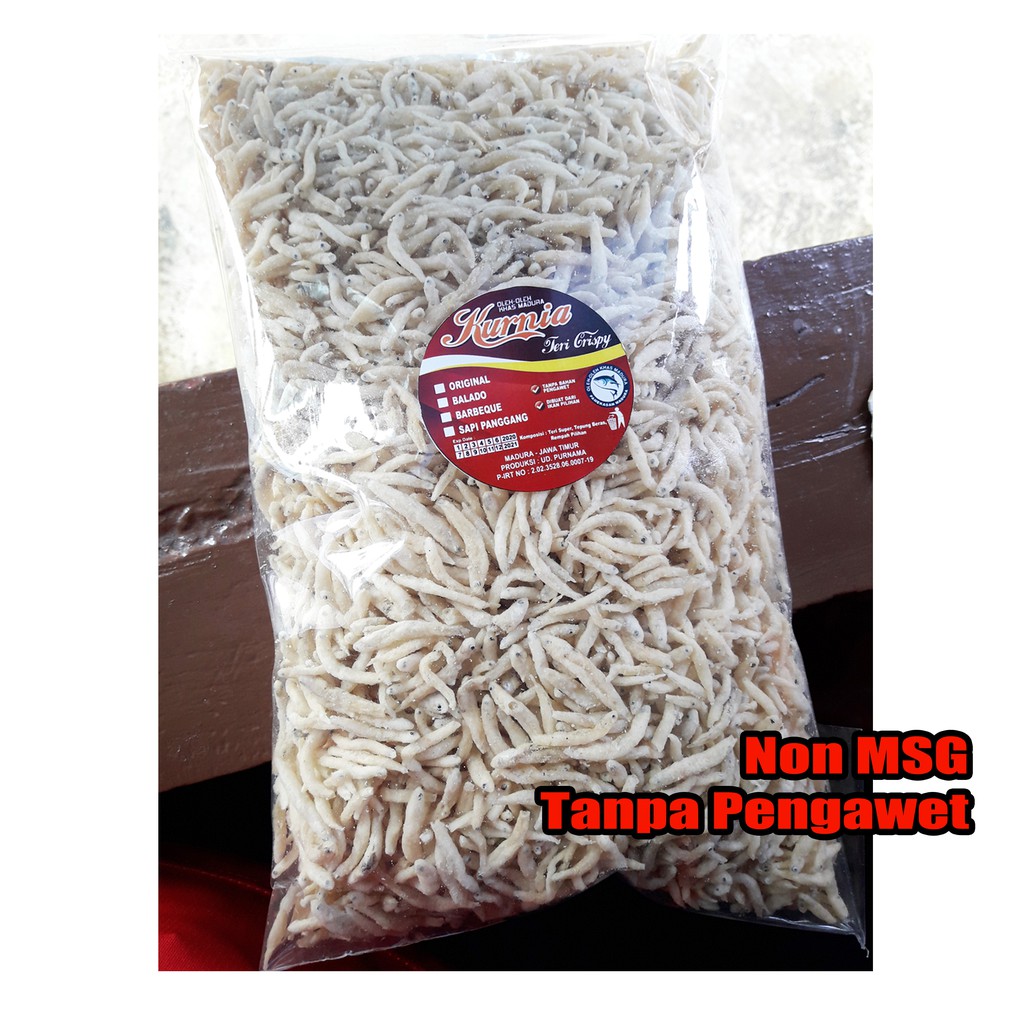 

TERMURAH! Teri Crispy Super Non Msg 500 gram | Teri Krispi Madura