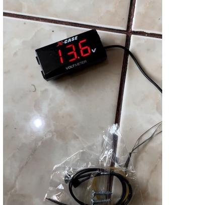 ♚ Volt Meter Aki Volt Meter Accu Digital Model Rizoma Universal Water Proof Xcase ✶