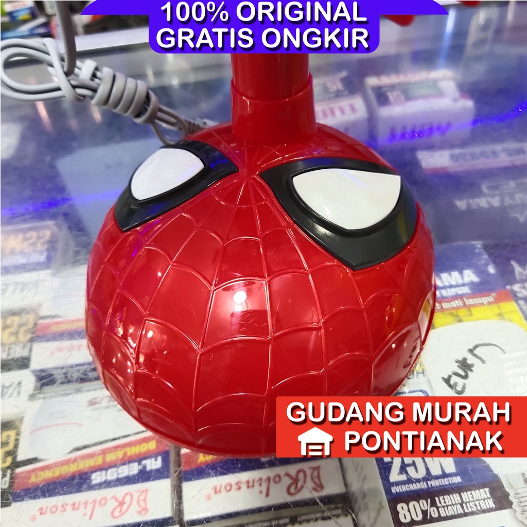 Kipas angin karakter Spiderman / Desk fan Spiderman merah Swing Bisa MENOLEH ARASHI