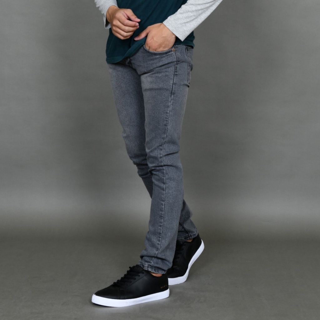 Celana Jeans Panjang Pria Skinny Denim Stretch SEVEN DENIM,VICTORY 784,AIR BLACK