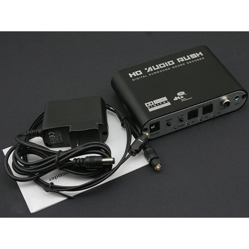 Best Seller ! DTS / Dolby AC3 Decoder to Active Speaker 5.1 Converter - HD51-A