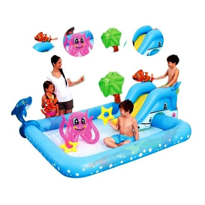 Kolam Renang Anak Bestway Fantastic Aquarium Play Pool #bestway 53052