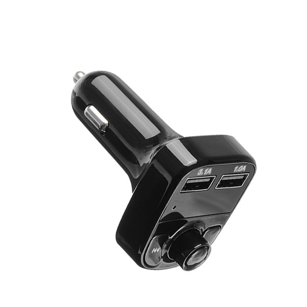 HY-82 Car Bluetooth Hands-Free FM Launcher Car MP3 Dual USB Car Charger