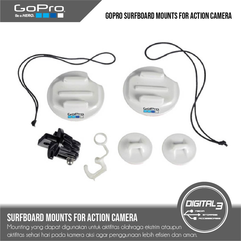 GoPro Surfboard Mounts / Go Pro Mount / Mounting Surf Original