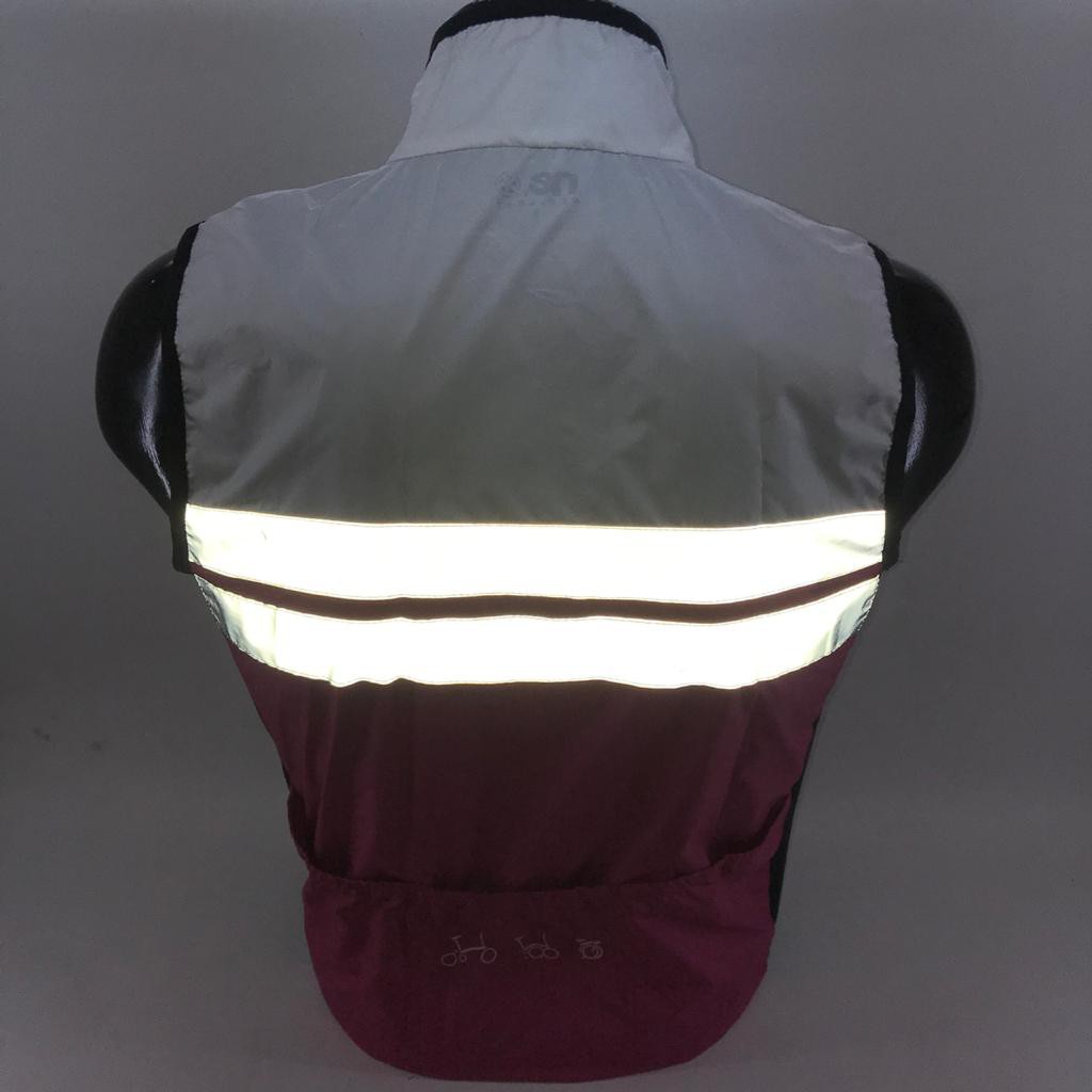 Rompi Sepeda Lipat  MTB White &amp; Pink- Vest (White Combi Pink)